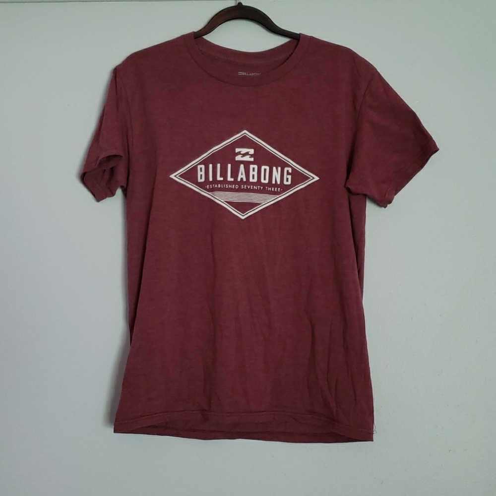 Red Billabong tshirt logo